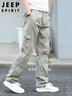 JEEP SPIRIT吉普工装裤男春夏季休闲裤子男士新复古回潮直筒裤 浅灰 4XL 实拍图