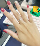 谢瑞麟（TSL） 18K金钻石戒指排戒女求婚结婚订婚白金钻戒63234 11号圈口(15颗钻石，共约10分) 晒单实拍图