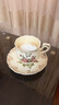 Mongdio陶瓷咖啡杯套装拿铁杯家用挂耳美式杯碟情侣杯碟 象牙瓷玫瑰（2杯2碟2勺+金色架） 实拍图