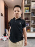 MQD童装男童韩版T恤儿童翻领T恤夏新款中大童polo衫 黑色 140cm 晒单实拍图