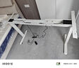 木藝生电动升降架子桌腿双电机可调节升降电脑桌站立支架办公书桌桌子腿 方管双电机2节线槽款白1.1-2米桌 加厚钢架 实拍图