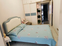 圣梵贝儿童床女孩软包皮艺双人床实木青少年男孩单人床轻奢公主学生床 床+20cm椰棕床垫 1.5m*2.0m框架结构 实拍图