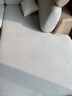乐全弹力沙发套罩全包四季通用沙发坐垫套沙发笠防尘防污盖布巾保护罩 韵律-天蓝色 三人 适用宽65-85*长145-180cm 实拍图
