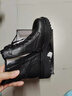 达芙妮牛皮真皮马丁靴女新款短靴女秋冬季单靴英伦风厚底女靴子机车女鞋 黑色单里款XQ422104616 37 实拍图