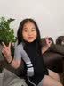 橙火女童泳衣分体中大童夏季时尚儿童游泳衣专业海边公主女孩学生泳装 黑/灰 S 140码推荐130-140cm 50-65斤 实拍图