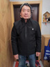 帝欧莱夫中老年男装外套冬季加绒加厚爸爸装夹克男士外套老人秋冬衣服男 黑色 M (推荐体重90-110斤) 实拍图