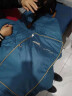 南极人纯棉抱枕被二合一刺绣多功能被子办公室午睡枕汽车靠垫礼品 全棉羽毛款- 孔雀蓝 40x40cm展开105x150cm 实拍图