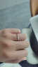 谢瑞麟（TSL）18K金铂金天作之合情侣对戒莫比乌斯环求婚结婚钻石戒指AG926-927 女戒（12号，钻石11颗，约7分） 晒单实拍图