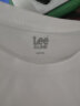 Lee舒适版型经典logo印花男女同款休闲短袖T恤潮流LUT0054714LE 白色（尺码偏大，拍小一码） XXL 实拍图