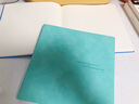 嘉然恒 创意正方形网格记事本大学生考研复习本方格软面抄简约皮面思维导图笔记本子可定制-湖蓝色 实拍图