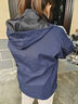 DESSO唐狮集团夹克男冲锋外套秋冬连帽上衣可拆卸帽子户外登山情侣服 蓝色 4XL (建议165斤-185斤) 实拍图