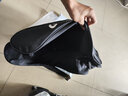 BISSFEED加厚专用轮滑包 儿童轮滑鞋袋子旱冰鞋三角单肩背包 成人男女溜冰鞋包运动斜挎包收纳袋 黑色单肩包（成人款） 实拍图