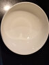 瓷秀源 纯白骨瓷碗家用饭碗汤碗面碗创意餐具简约瓷器可订制LOGO 7英寸面碗 实拍图