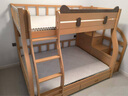 可颜上下铺床儿童床男孩女孩卡通高低床子母床双层床小户型实木上下床 双梯款 上床宽140  下床宽160 实拍图