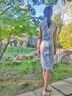 俏婷朵旗袍连衣裙2022夏季新款改良版中长款短袖旗袍裙女上衣修身优雅复 乳白色 8002-白色 L 建议104-113斤 实拍图