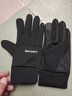 佰思腾 骑行手套男女冬季防泼水快递外卖山地车保暖户外运动登山防滑抗震可触屏骑车手套 骑行A款女黑 实拍图
