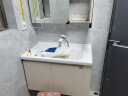希箭（HOROW）侧开放浴室柜套装洗手盆洗脸盆洗漱台小魔方系列智能镜款80 实拍图