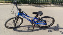 ETOKIDS出口日本轻便儿童自行车男女少儿童减震5-10岁小学生山地车学生车 冰蓝色 20寸 蓝色 实拍图