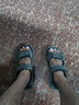回力凉鞋男2025冬季男士运动休闲户外轻便软底外穿沙滩鞋透气防滑鞋子 黑色-皮 40 实拍图