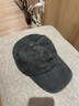 目丸帽子男潮软顶水洗牛仔棒球帽男显脸小秋季休闲百搭韩版鸭舌帽男款 1#灰色-字母 标准码 可调节 实拍图