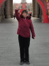 鸭鸭（YAYA）中年妈妈羽绒服女洋气中老年女装加厚大毛领老年人外套过年红色QC 紫红 3XL 建议130-145斤 晒单实拍图