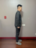 俞兆林男士保暖内衣男套装加绒加厚羊羔绒打底衫中老年秋衣秋裤防寒款 黑色【中领】 XL 【建议体重120-140斤】 实拍图
