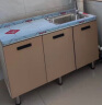 贝柚橱柜不锈钢家用厨柜组装灶台一体厨房经济型简易水槽柜组 80cm双盆 实拍图