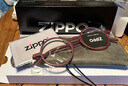 ZIPPO美国超薄折叠便携老花眼镜进口镜片高清防蓝光8192女柔韧红 300度 实拍图