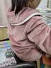 顶瓜瓜冬季女童睡衣法兰绒套装中大童女孩珊瑚绒儿童家居服 深粉色 140  实拍图