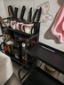 王星和月厨房调料置物架筷子刀架台面多功能调味品厨具用品收纳架多层架子 枪灰色【加高双层50cm】升级套装 实拍图