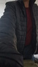 贵人熊男士保暖冬季轻薄款丝棉棉服男短款休闲立领上衣爸爸男装棉衣外套 黑色立领 3XL 140-155斤 实拍图