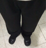 浪莎高腰西装裤女夏季薄款宽松垂感直筒西裤黑色显瘦阔腿裤休闲长裤 实拍图