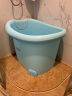 日康（rikang） 浴桶 婴儿洗澡盆 儿童洗澡桶新生儿游泳桶 0-12岁蓝色 X1002-1 实拍图