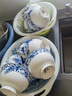 煜乾盘子菜盘餐盘家用青花瓷景德镇陶瓷骨瓷汤盘饭盘釉中彩蝴蝶兰圆形 8英寸饭盘 实拍图