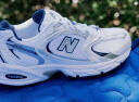 NEW BALANCE   NB530官方老爹鞋男鞋女鞋情侣复古低帮轻便网面运动休闲鞋 米白/金属银MR530KA 建议拍小半码 40.5(脚长25.5cm) 实拍图