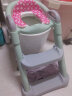 JOYING BABY儿童坐便器马桶梯椅女宝宝小孩男孩厕所马桶架盖婴儿座垫圈楼梯式 简易款-绿色【硬垫款】 实拍图