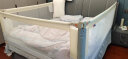 慕卡索床围栏婴儿床上防摔安全护栏宝宝床边防掉床挡板三面围挡加固套装 奶油色 三面装 (1.8+2.0+2.0米) 实拍图