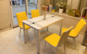 凡社餐桌椅组合 钢化玻璃现代简约小户型4人饭桌 家用餐厅桌子 实拍图
