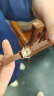 聚利时（Julius）手表女小巧罗马刻度节日礼物时尚酒桶型学生女士手表咖色JA-544E 实拍图