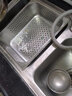 雅跃加厚不锈钢沥水篮长方形水槽沥水架洗菜盆漏盆沥水盆冲孔份数盆 长32.5宽26.5高10厘米单盆 实拍图