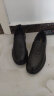奥康（Aokang）商务休闲皮鞋牛皮男士一脚蹬乐福鞋1233114030黑色42码 晒单实拍图