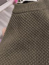 马登工装 美式复古重磅灰色菠萝纹粗毛衣加厚实圆领落肩针织衫男秋 华沙绿 XL 实拍图