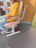 彩虹宝贝 儿童学习椅中小学生家用写字椅可调节手摇升降靠背座椅追背椅 追背椅+扶手+头枕-粉【专利款】 学习椅6-18岁儿童书桌椅 实拍图