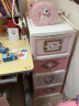 爱丽思（IRIS） 塑料柜 Kitty抽屉式收纳柜窄型爱丽丝卧室整理柜儿童玩具储物柜 四层粉/粉 【面宽32*42*86cm】 实拍图