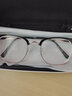丰辉旭痞帅斯文半框近视眼镜理工男学生防蓝光男女同款大框可配度数眼镜 痞帅黑银框 左右近视350度 实拍图