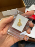 菜百首饰 黄金吊坠 足金可爱星星 天使 宝宝吊坠 计价 HJ 足金项坠（不含链） 约2.19g 实拍图