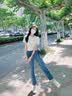 韩璐娇（hanlujiao）连衣裙女装夏季2026新款搭配一整套奶系穿搭气质显瘦牛仔裙子夏天 套装（配吊带+腰带） M 【建议95-108斤】 实拍图