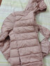 真维斯（Jeanswest）羽绒服2026春秋连帽轻薄短款外套白鸭绒保暖舒适粉色L 实拍图