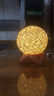 初凝（CHUNING）教师节生日礼物女生送女友男生台灯小夜灯实用定制星空水晶球摆件 一帆风顺木底座6厘米 实拍图