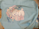 真维斯女童长袖t恤儿童春秋款女孩中小童圆领秋装上衣可爱兔兔纯棉童装 蓝 J口袋兔-白 J晾衣兔 150 实拍图